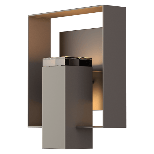 Shadow Box Outdoor Sconce - Coastal Dark Smoke - Oil Rubbed Bronze Accent by Hubbardton Forge