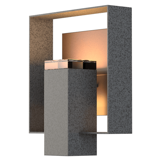 Shadow Box Outdoor Sconce - Natural Iron - Coastal Bronze Accent by Hubbardton Forge
