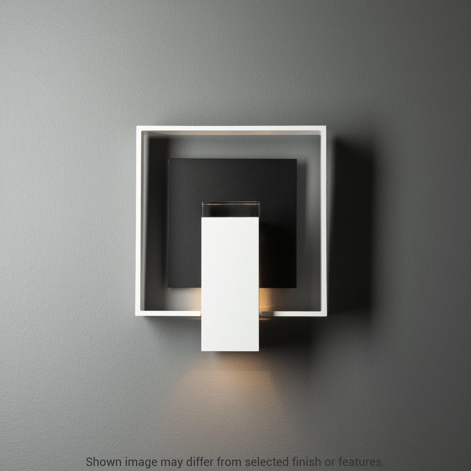 Shadow Box Outdoor Sconce - Oil Rubbed Bronze - Natural Iron Accent by Hubbardton Forge