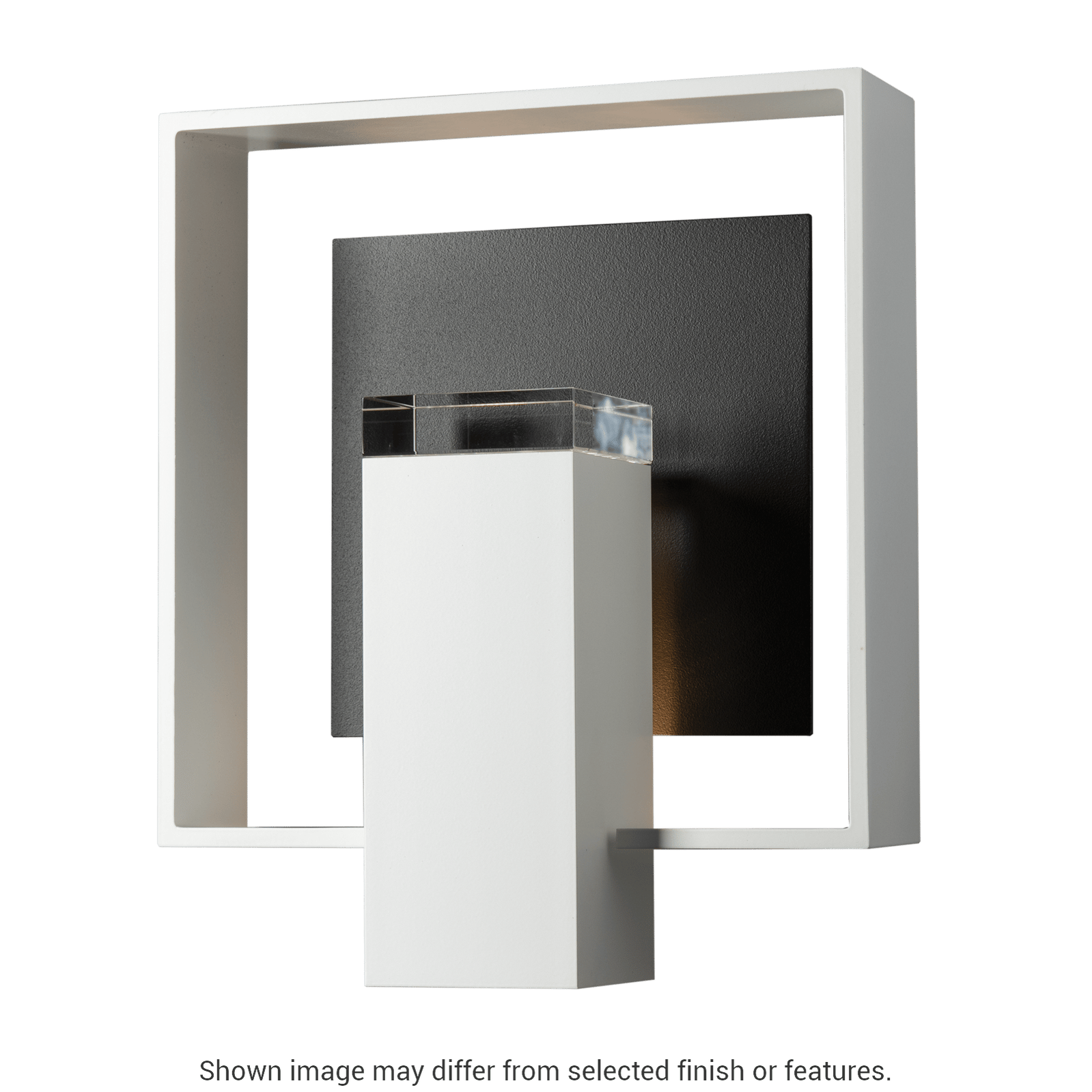 Shadow Box Outdoor Sconce - Oil Rubbed Bronze - Natural Iron Accent by Hubbardton Forge