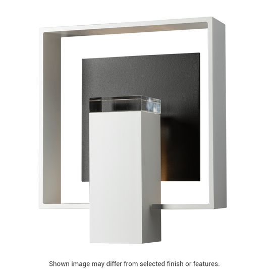 Shadow Box Outdoor Sconce - Oil Rubbed Bronze - Natural Iron Accent by Hubbardton Forge