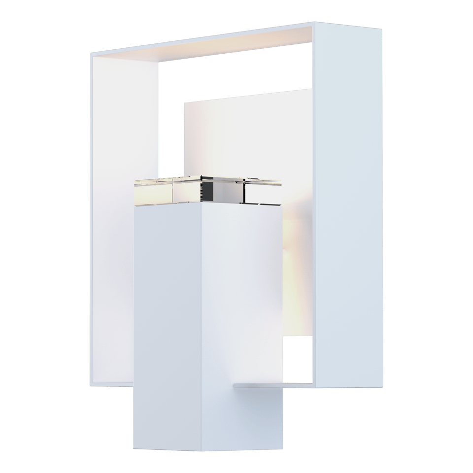Shadow Box Sconce Shadow Box Outdoor Sconce - White - White Accent by Hubbardton Forge ...