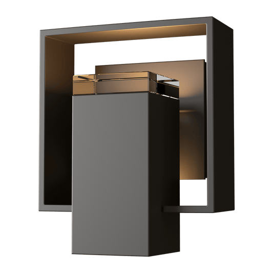 Shadow Box Small Outdoor Sconce - Oil Rubbed Bronze - Oil Rubbed Bronze Accent by Hubbardton Forge