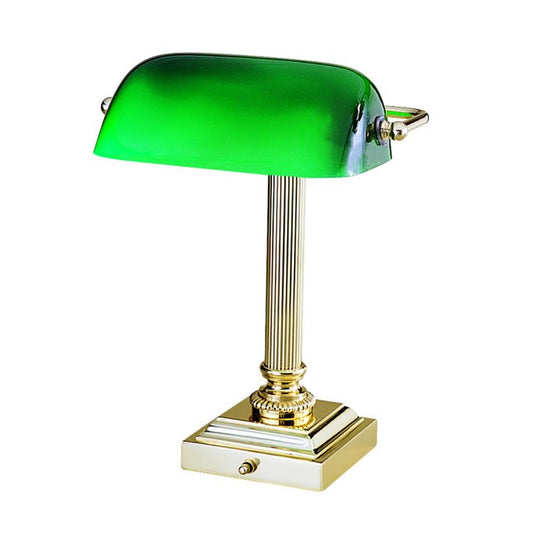 Shelburne Bankers Desk Lamp - DSK428-G61 - Polished Brass by House of Troy