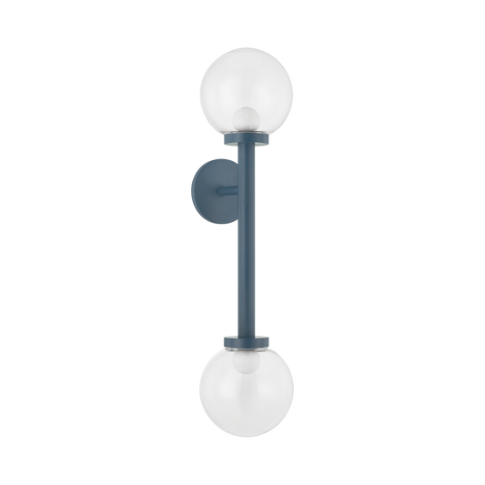 Sia Wall Sconce - 2-Light - Slate Blue - Mitzi H883102-SBL