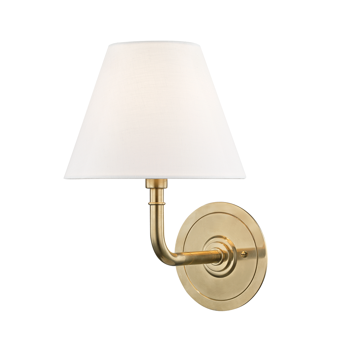 Signature No.1 Small Wall Sconce - Aged Brass by Hudson Valley Lighting