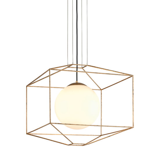 Silhouette Chandelier - 1-Light - Gold Leaf - Troy Lighting F5215-GL