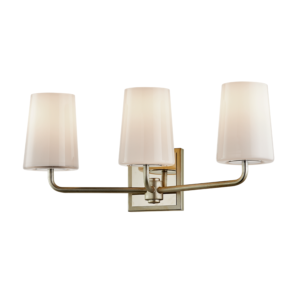 Simone Vanity Light - 3-Light - Warm Silver Leaf - Troy Lighting B7693-WSL/PN
