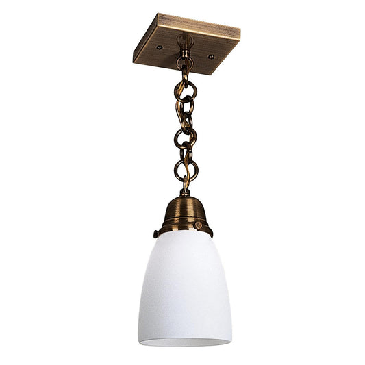 Simplicity One Light Hanging Pendant - SH-1-AB - Antique Brass by Arroyo Craftsman