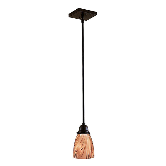 Simplicity One Light Stem Hung Pendant - SSH-1-BZ - Bronze by Arroyo Craftsman