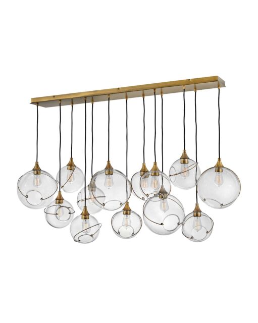 Skye Large Thirteen Light Linear - Clear Glass by Hinkley Lighting