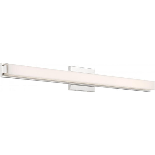 Slick - 36" LED Vanity with White Acrylic Diffuser - Polished Nickel Finish - Satco 62-1103