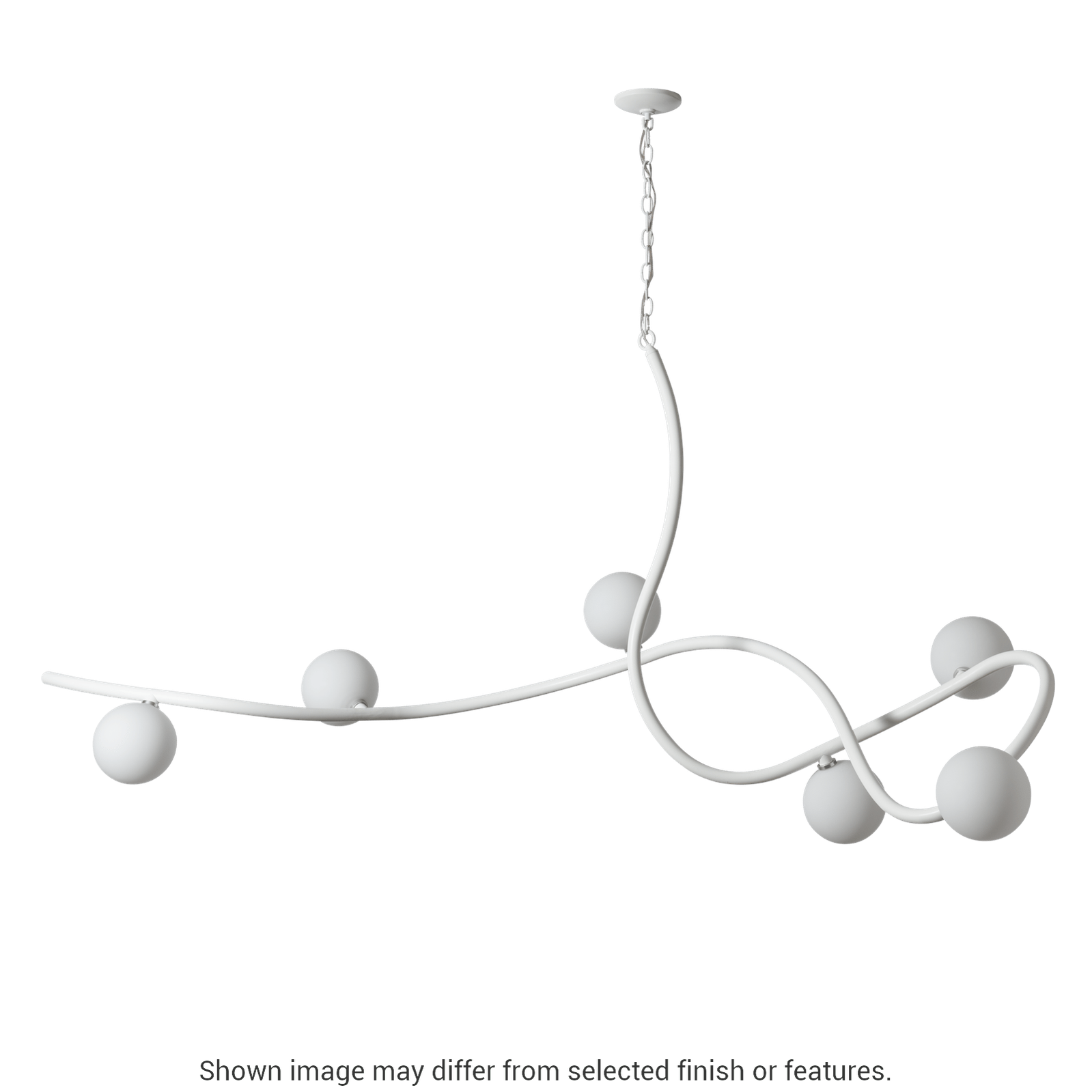 Slide Xl 6-Light Pendant - Vintage Platinum by Hubbardton Forge