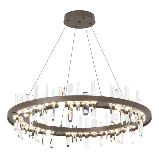 Solitude Circular LED Pendant - Bronze by Hubbardton Forge