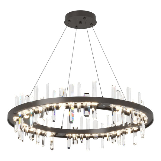 Solitude Circular LED Pendant - Oil Rubbed Bronze by Hubbardton Forge