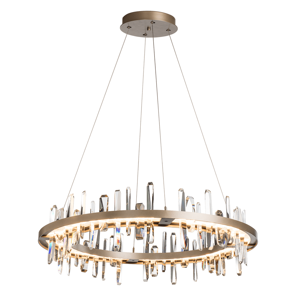 Solitude Circular LED Pendant - Soft Gold by Hubbardton Forge