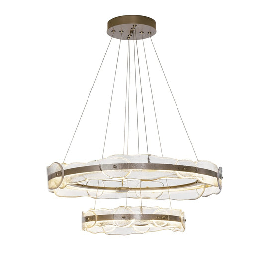 Solstice LED Tiered Pendant - Soft Gold by Hubbardton Forge