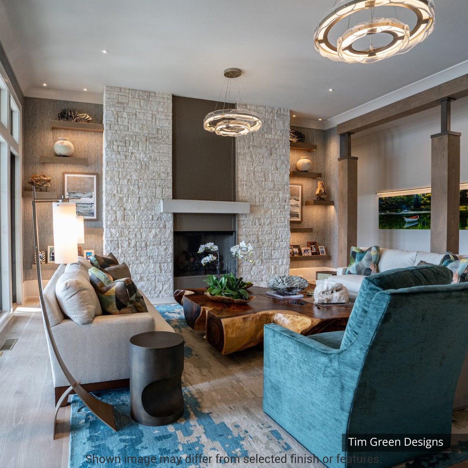 Solstice LED Tiered Pendant - White by Hubbardton Forge
