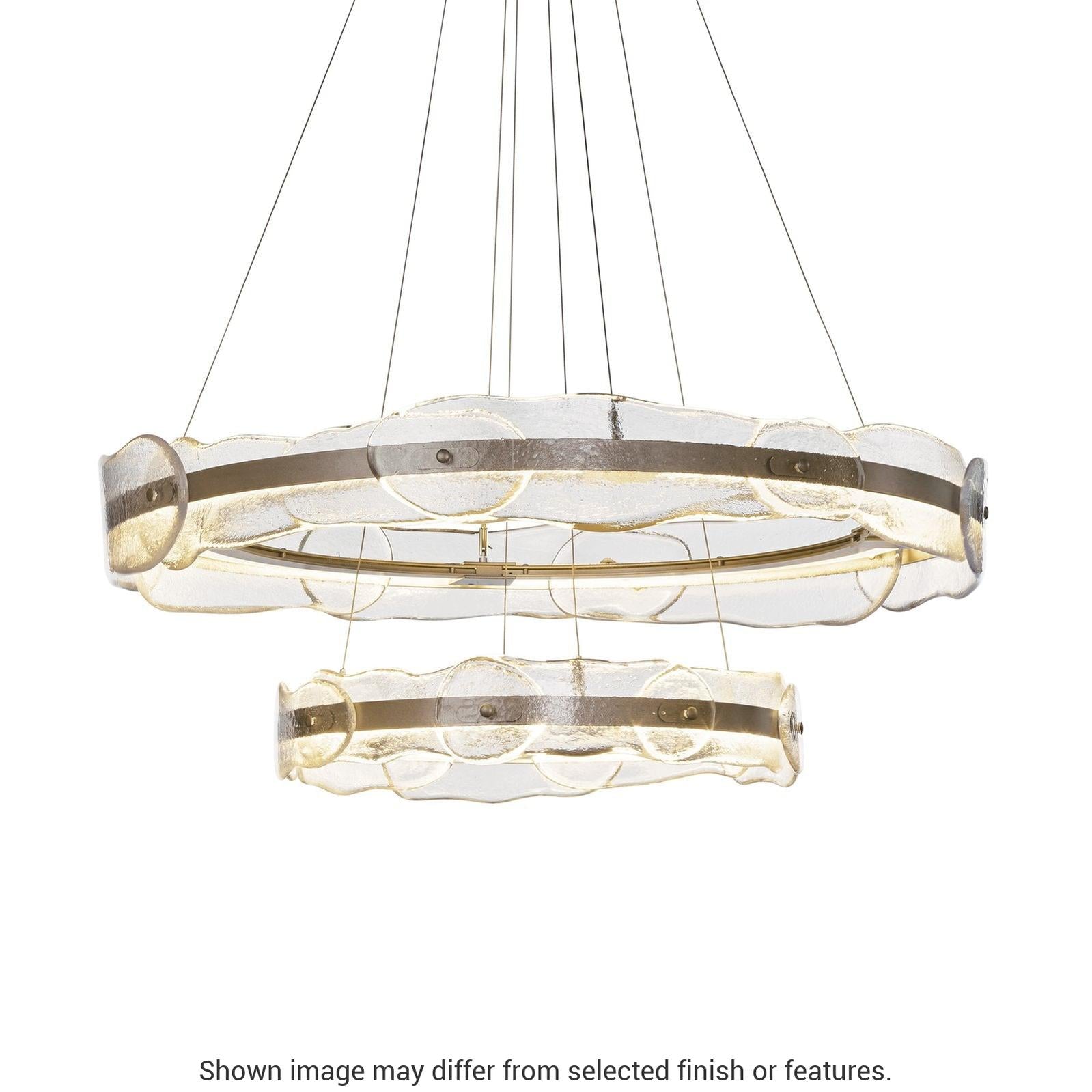 Solstice LED Tiered Pendant - White by Hubbardton Forge