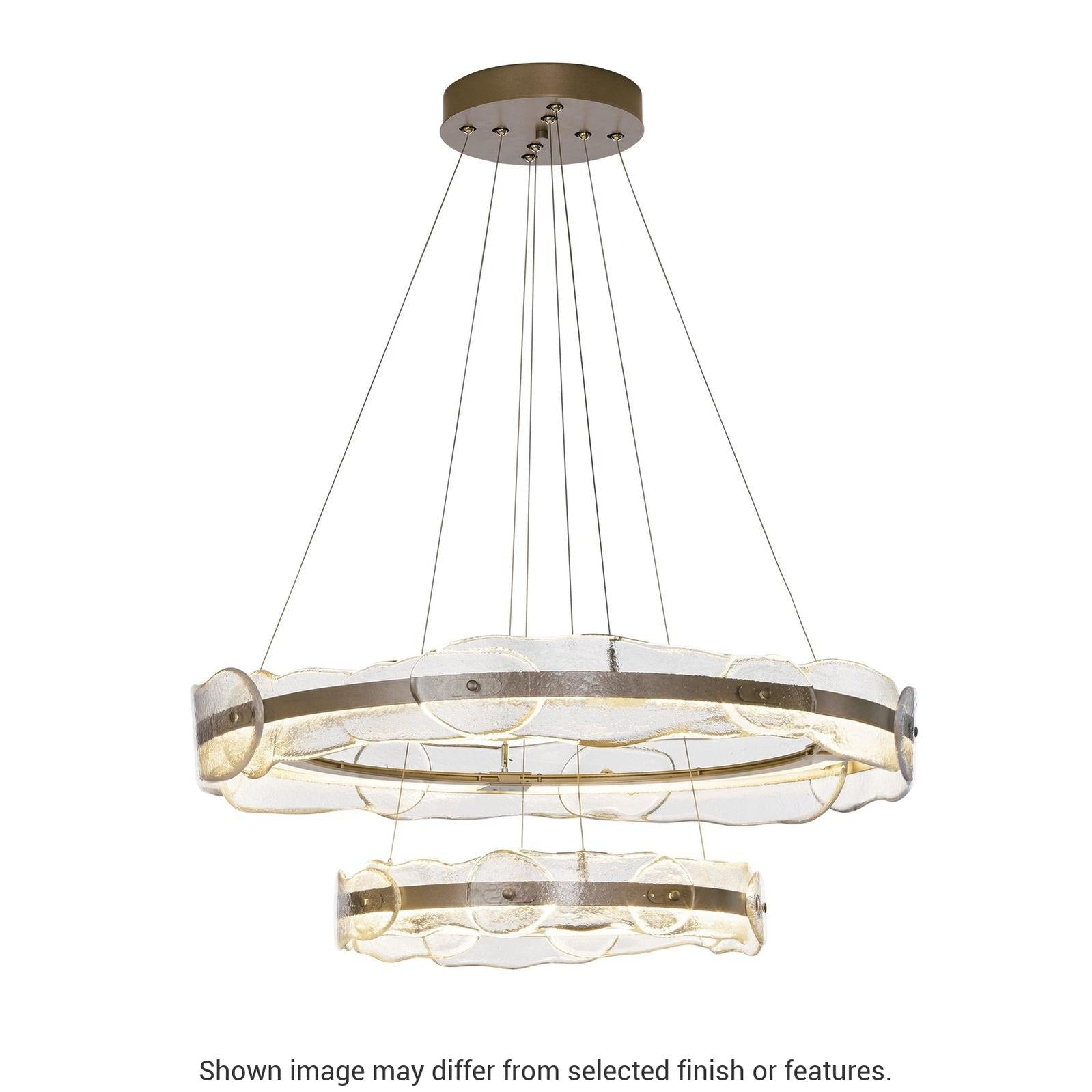 Solstice LED Tiered Pendant - White by Hubbardton Forge
