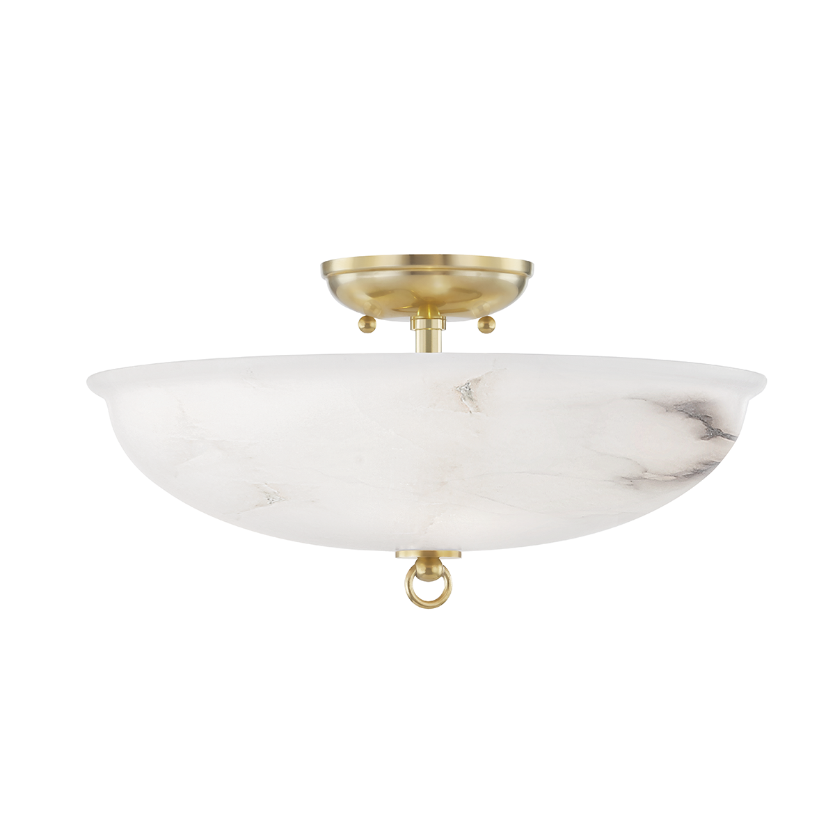 Somerset Semi Flush - Aged Brass by Hudson Valley Lighting