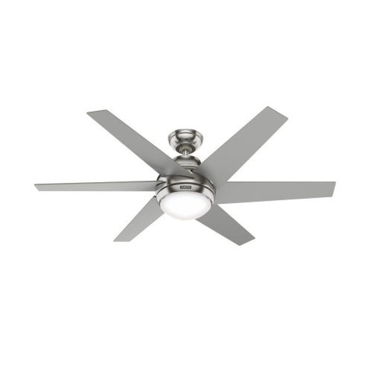 Sotto 52" LED Fan - Brushed Nickel by Hunter
