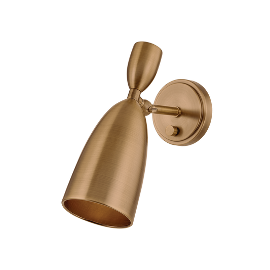 Spade Wall Sconce - 1-Light - Patina Brass - Troy Lighting B4012-PBR
