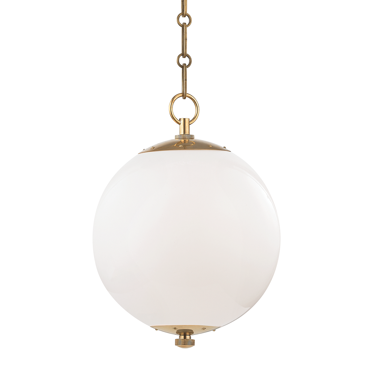 Sphere No.1 Pendant - Aged Brass by Hudson Valley Lighting