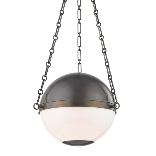 Sphere No.2 Pendant - 2-Light - Distressed Bronze by Hudson Valley Lighting