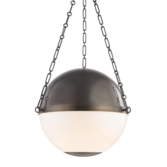 Sphere No.2 Pendant - 3-Light - Distressed Bronze by Hudson Valley Lighting