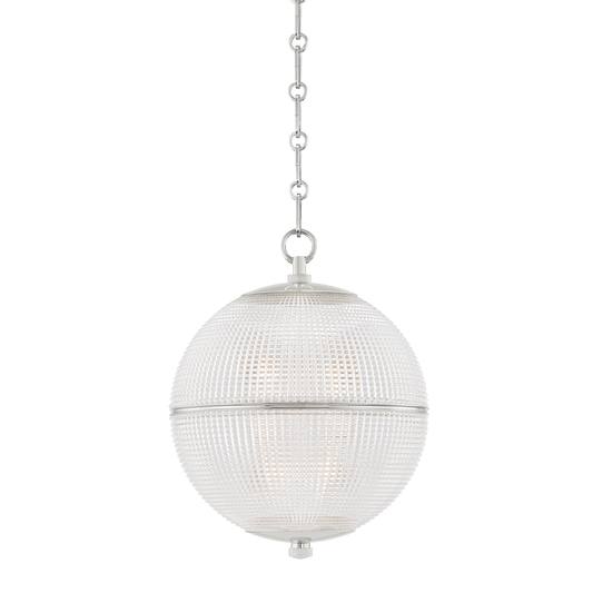 Sphere No.3 Pendant - Polished Nickel by Hudson Valley Lighting