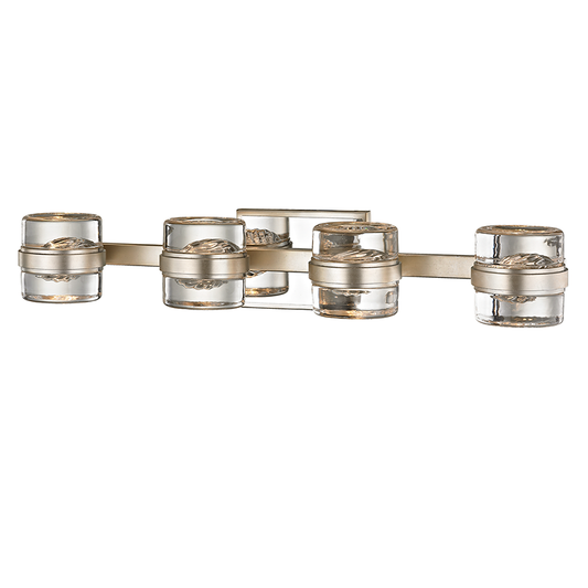 Splash Vanity Light - 4-Light - Silver Leaf - Troy Lighting B5694-SL