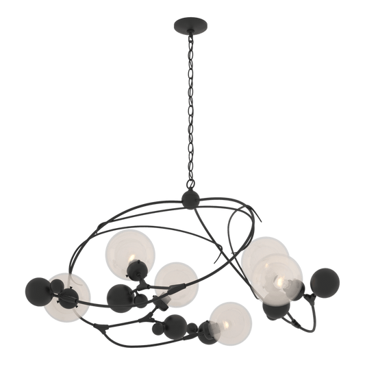 Sprig Circular Pendant - Black - Opaline Glass by Hubbardton Forge