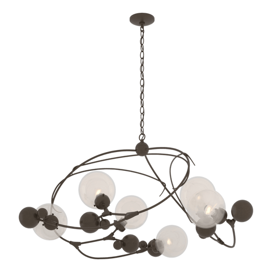 Sprig Circular Pendant - Bronze - Opaline Glass by Hubbardton Forge