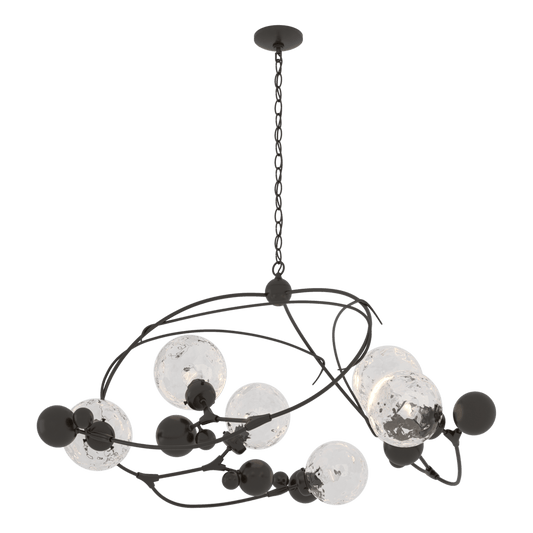 Sprig Circular Pendant - Oil Rubbed Bronze - Water Glass by Hubbardton Forge