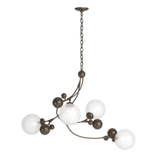 Sprig Pendant - Bronze - Opaline Glass by Hubbardton Forge