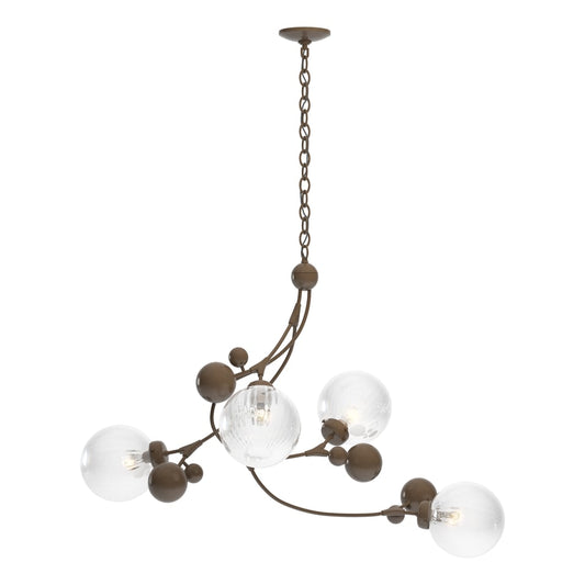 Sprig Pendant - Bronze - Water Glass by Hubbardton Forge