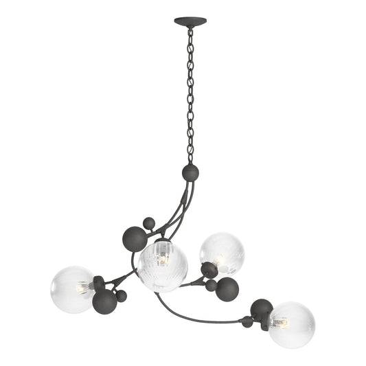 Sprig Pendant - Natural Iron - Water Glass by Hubbardton Forge