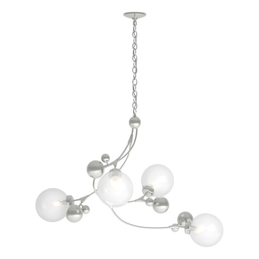 Sprig Pendant - Sterling - Opaline Glass by Hubbardton Forge