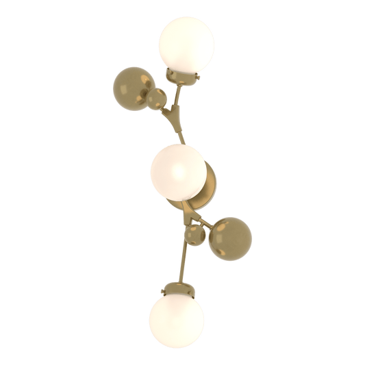 Sprig Sconce - Modern Brass - Opal Glass by Hubbardton Forge