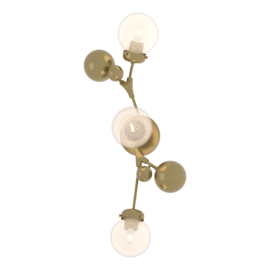 Sprig Sconce - Modern Brass - Opaline Glass by Hubbardton Forge