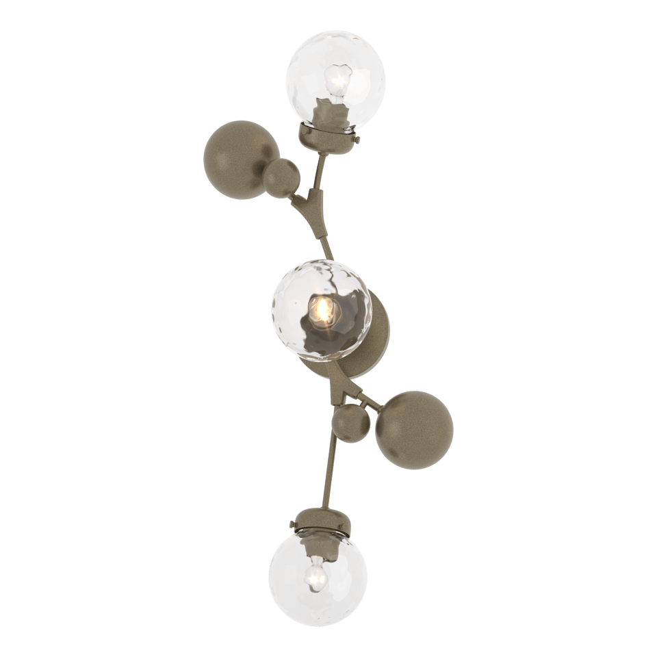 Sprig Sconce - Soft Gold - Water Glass by Hubbardton Forge
