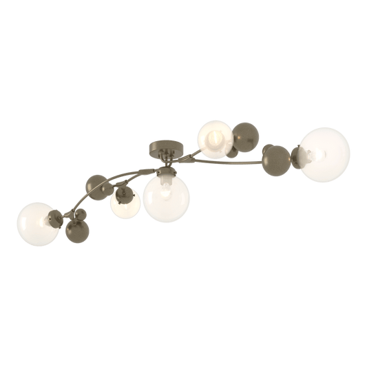 Sprig Semi-Flush - Soft Gold - Opaline Glass by Hubbardton Forge