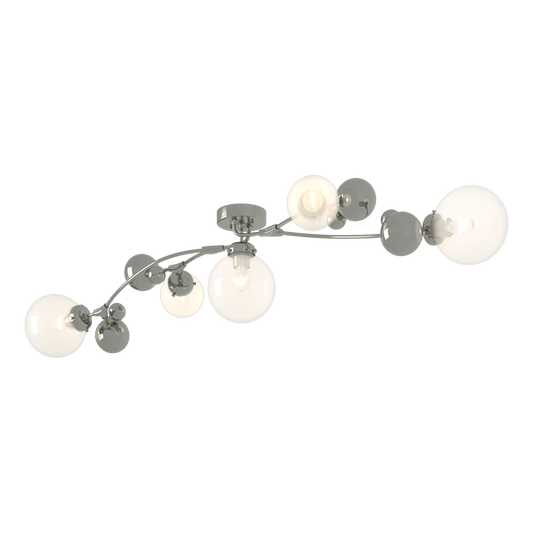 Sprig Semi-Flush - Sterling - Opaline Glass by Hubbardton Forge