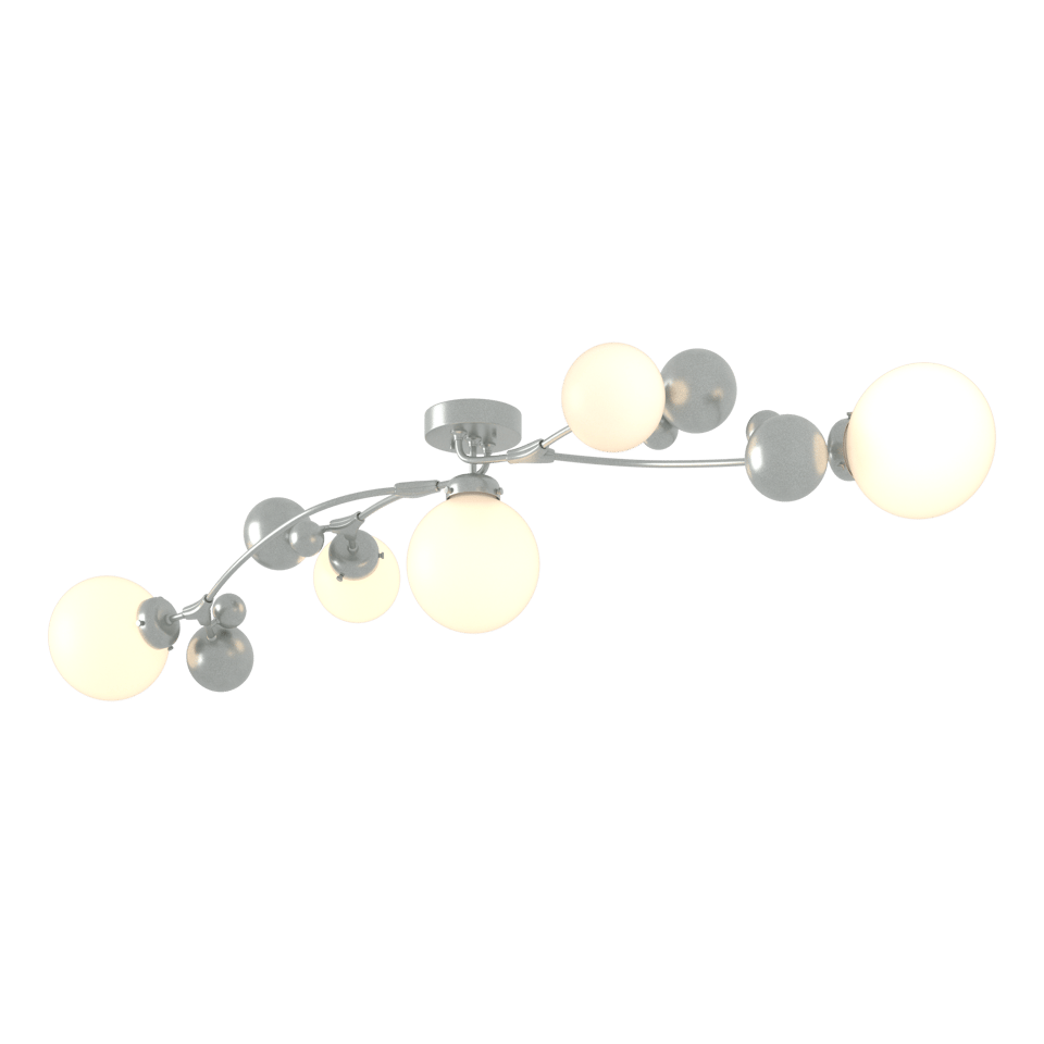Sprig Semi-Flush - Vintage Platinum - Opal Glass by Hubbardton Forge