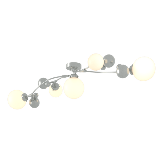 Sprig Semi-Flush - Vintage Platinum - Opal Glass by Hubbardton Forge