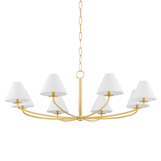 Stacey Chandelier - 8-Light - Aged Brass by Hudson Valley Lighting