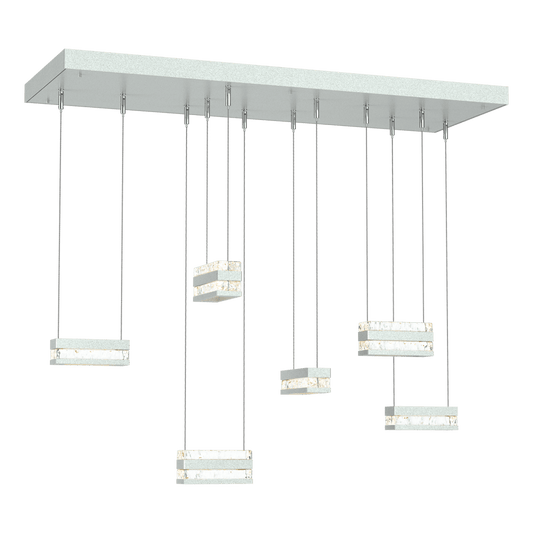 Stacks 6-Light LED Pendant - Vintage Platinum by Hubbardton Forge