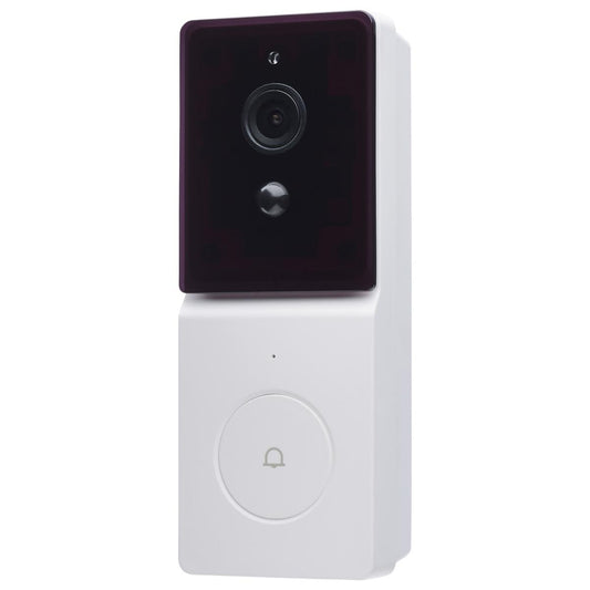 Starfish - SMART Doorbell Security Camera - White Doorbell with White Chime - Satco 65-935