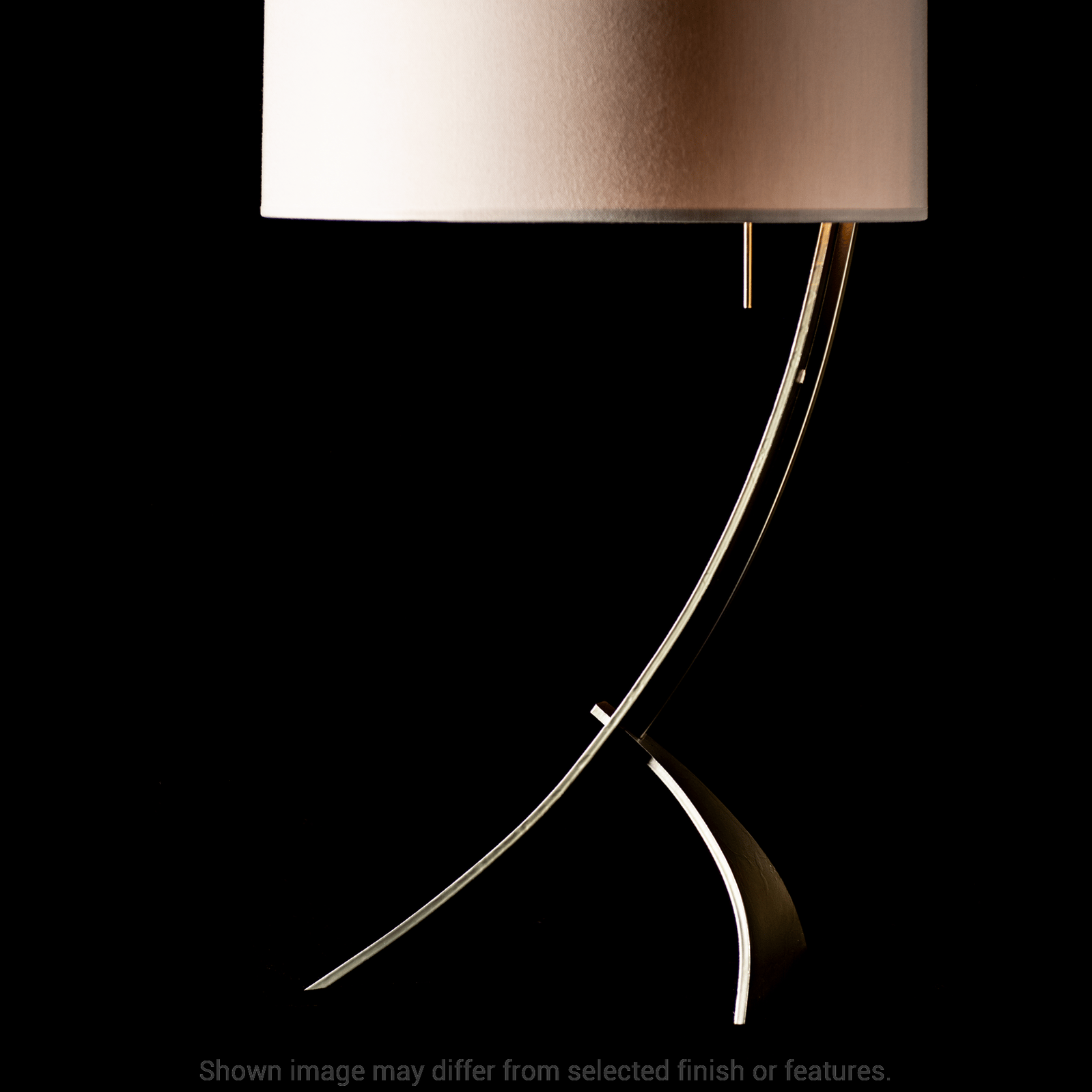Stasis Table Lamp - White - Natural Anna Shade by Hubbardton Forge